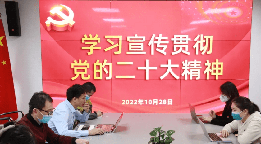 盛廷联合党支部组织二十大精神第一次学习活动
